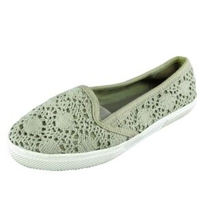 MIA girl Slip On Women Loafer Shoes Size‎ 7 Medium Beige Fabric Slip On